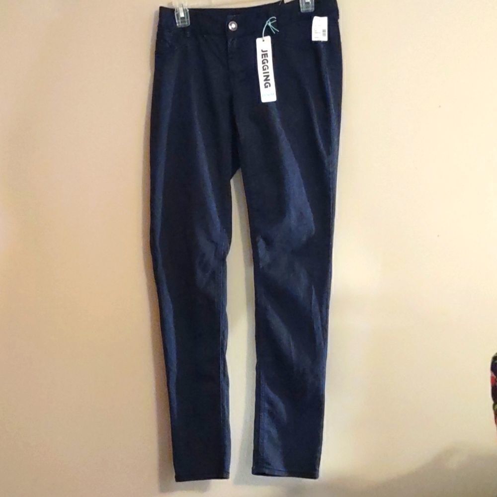 New Maurice's Junior's size M‎ Animal print black denim stretch jegging legging